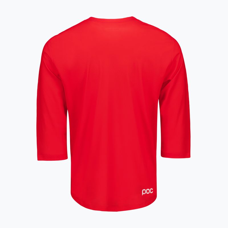 Tricou de ciclism pentru bărbați POC Motion Air Jersey 3/4 prismane red 4