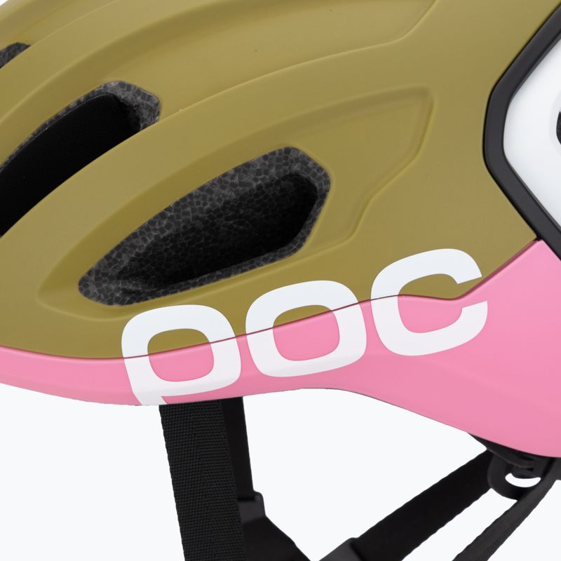 Cască de ciclism POC Amidal olivine green matt/thulite pink matt 7