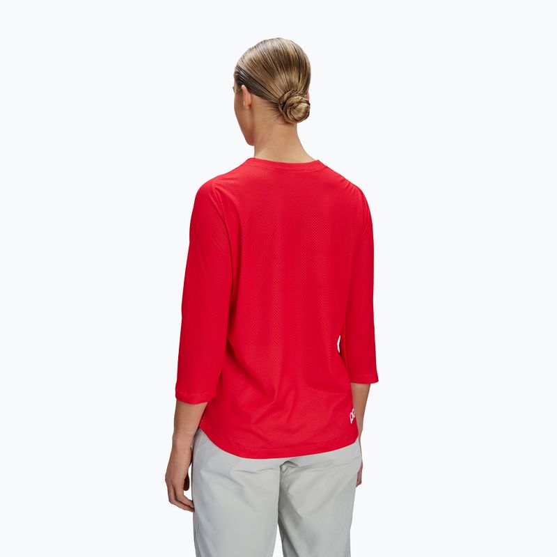 Tricou de ciclism pentru femei POC Motion Air Jersey 3/4 prismane red 2