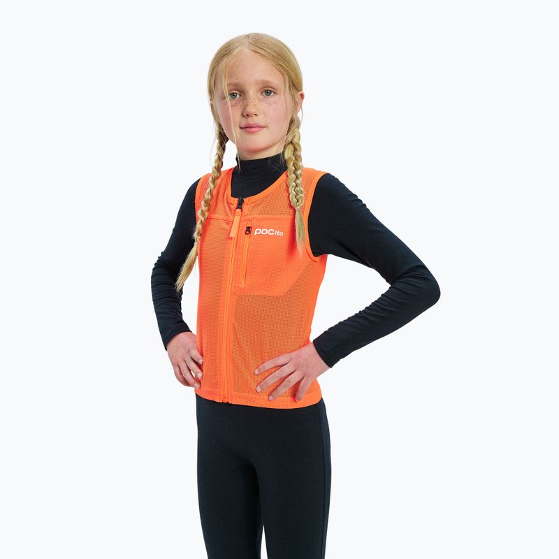 Vestă de protecție pentru copii POC Pocito VPD Air Vest Jr fluorescent orange 3