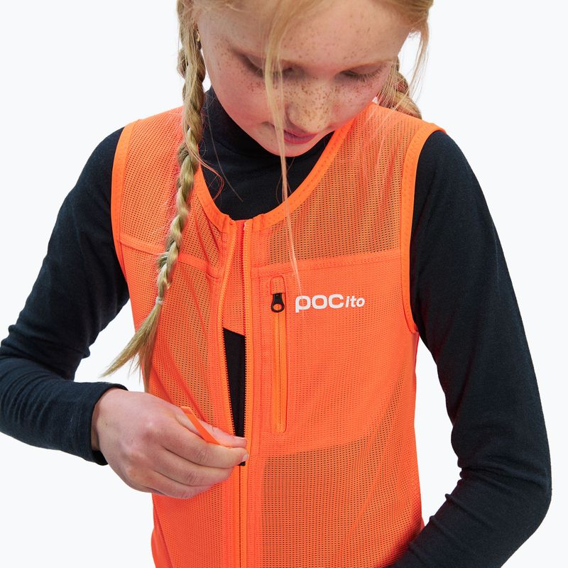 Vestă de protecție pentru copii POC Pocito VPD Air Vest Jr fluorescent orange 6