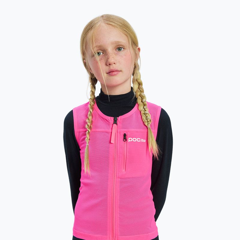Vestă de protecție pentru copii POC Pocito VPD Air Vest Jr fluorescent pink 3