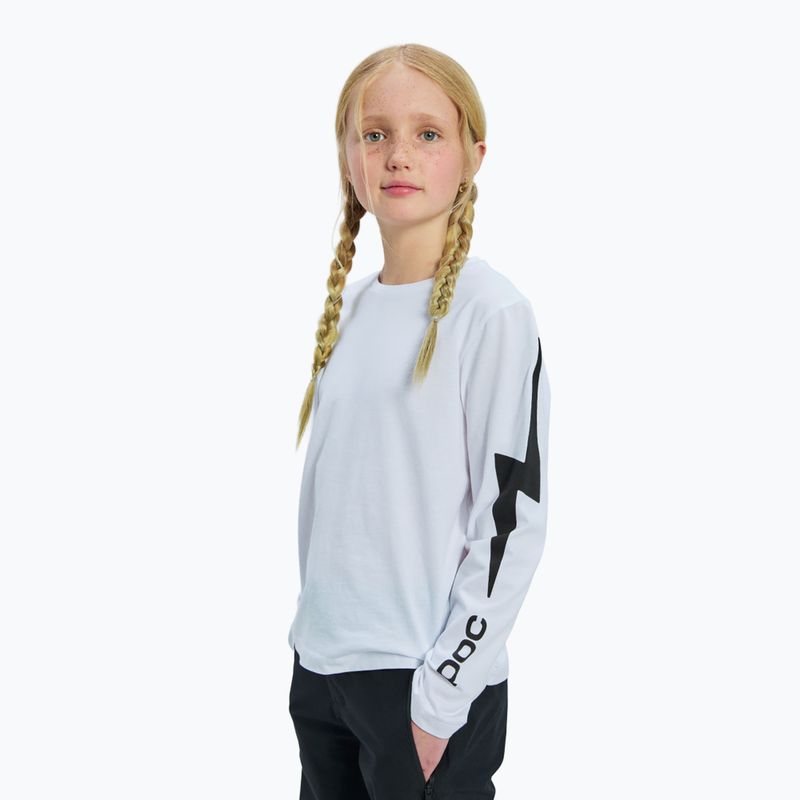Longsleeve pentru copii POC Tee Jr blixten white 4