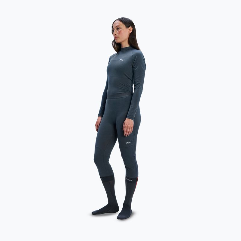 Pantaloni termoactivi pentru femei POC Layer Merino 3/4 Tights sylvanite grey 2