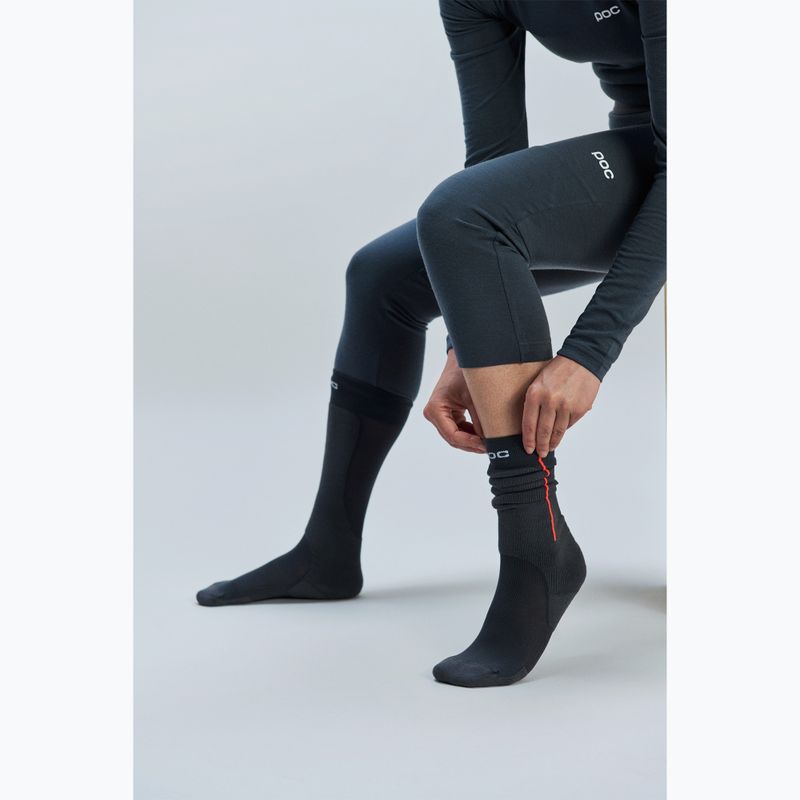 Pantaloni termoactivi pentru femei POC Layer Merino 3/4 Tights sylvanite grey 4