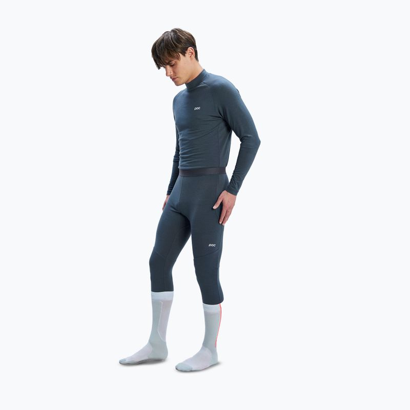 Bluză termică pentru bărbați POC Layer Merino Mock Neck Jersey sylvanite grey 2