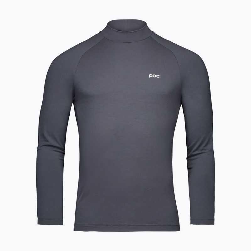 Longsleeve termoactiv pentru bărbați POC Layer Merino Mock Neck Jersey sylvanite grey 4
