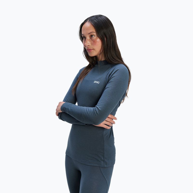 Bluză termică damă POC Layer Merino Mock Neck Jersey sylvanite grey