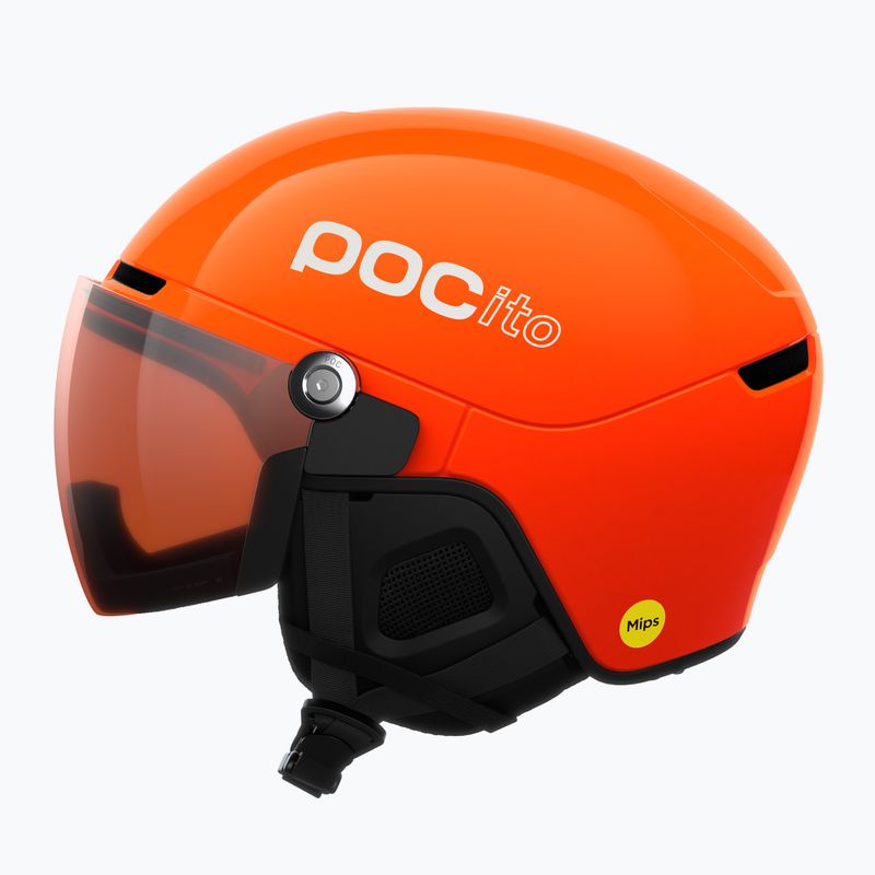 Cască de schi pentru copii POC POCito Obex Visor S2 Jr fluorescent orange 2