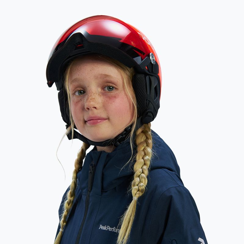 Cască de schi pentru copii POC POCito Obex Visor S2 Jr fluorescent orange 5