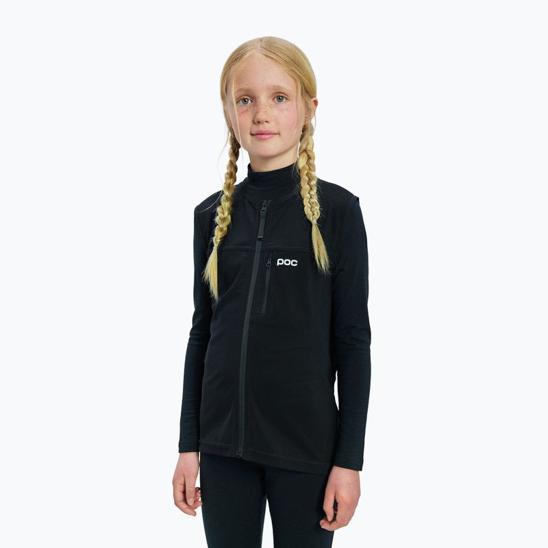 Bluză termoactivă pentru copii POC Layer Merino Mock Neck Jersey Jr uranium black 4