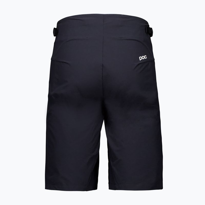 Pantaloni scurți de ciclism pentru bărbați POC Motion Air uraniu negru 2