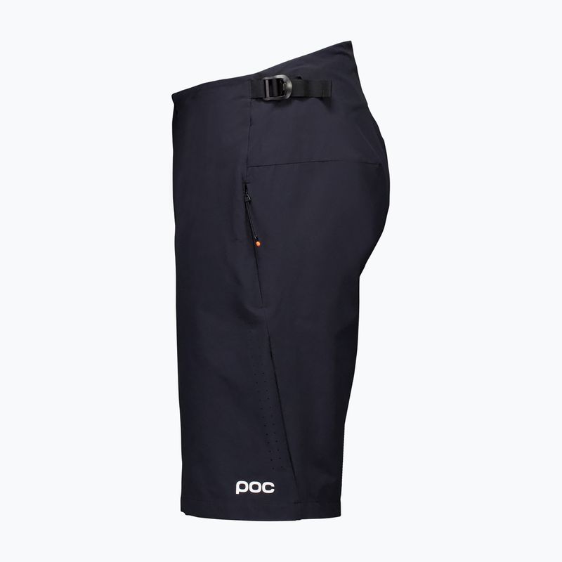 Pantaloni scurți de ciclism pentru bărbați POC Motion Air uraniu negru 3