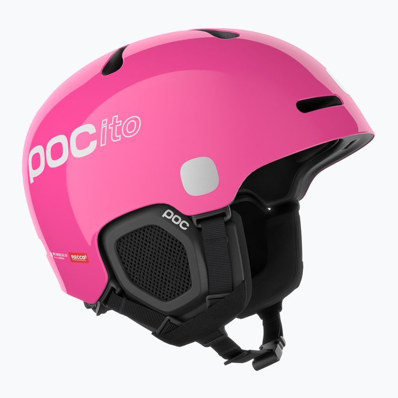 Cască de schi pentru copii POC POCito Fornix MIPS fluorescent pink