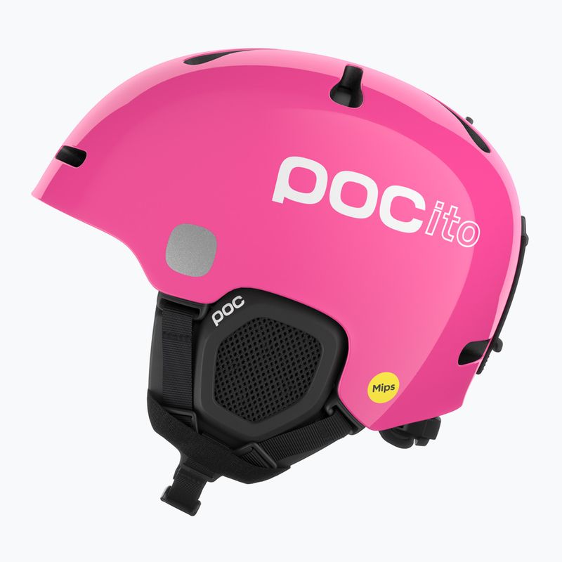 Cască de schi pentru copii POC POCito Fornix MIPS fluorescent pink 2