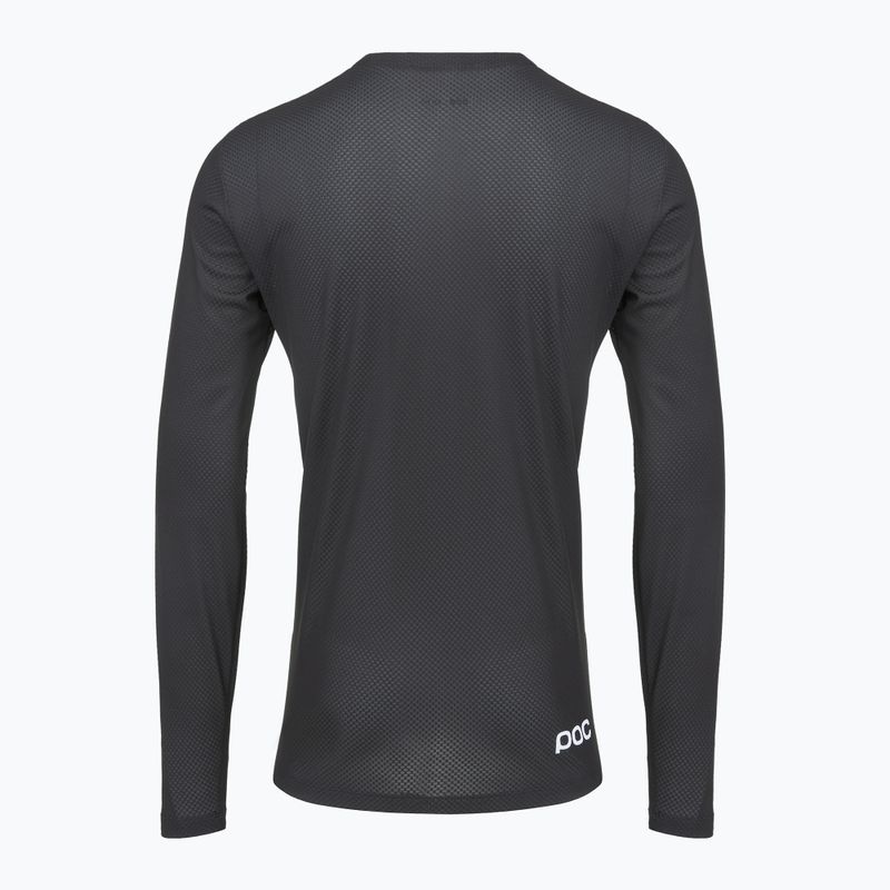 Ciclism bărbați cu mânecă lungă POC Motion Air Jersey uraniu negru 2