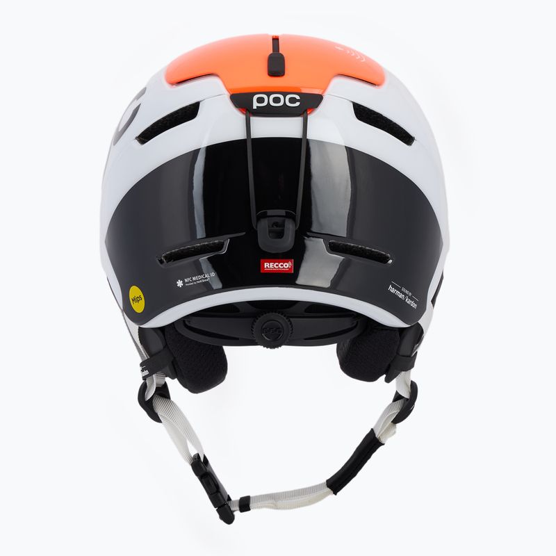 Cască de schi POC Obex Connect hydrogen white/fluorescent orange avip 3