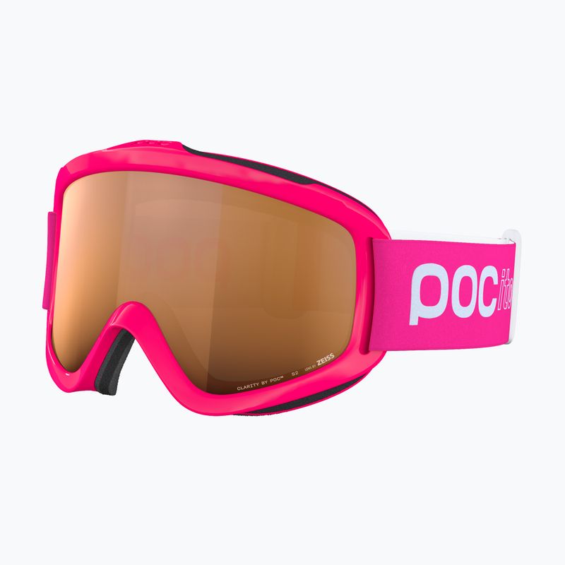 Ochelari de schi pentru copii POC POCito Iris fluorescent pink/partly sunny light orange 3