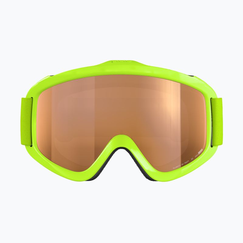 Ochelari de schi pentru copii POC POCito Iris fluorescent yellow/green/partly sunny light orange 2