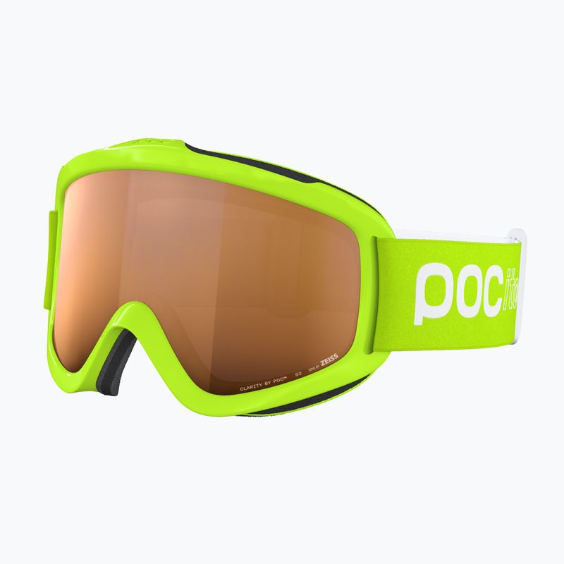 Ochelari de schi pentru copii POC POCito Iris fluorescent yellow/green/partly sunny light orange 3