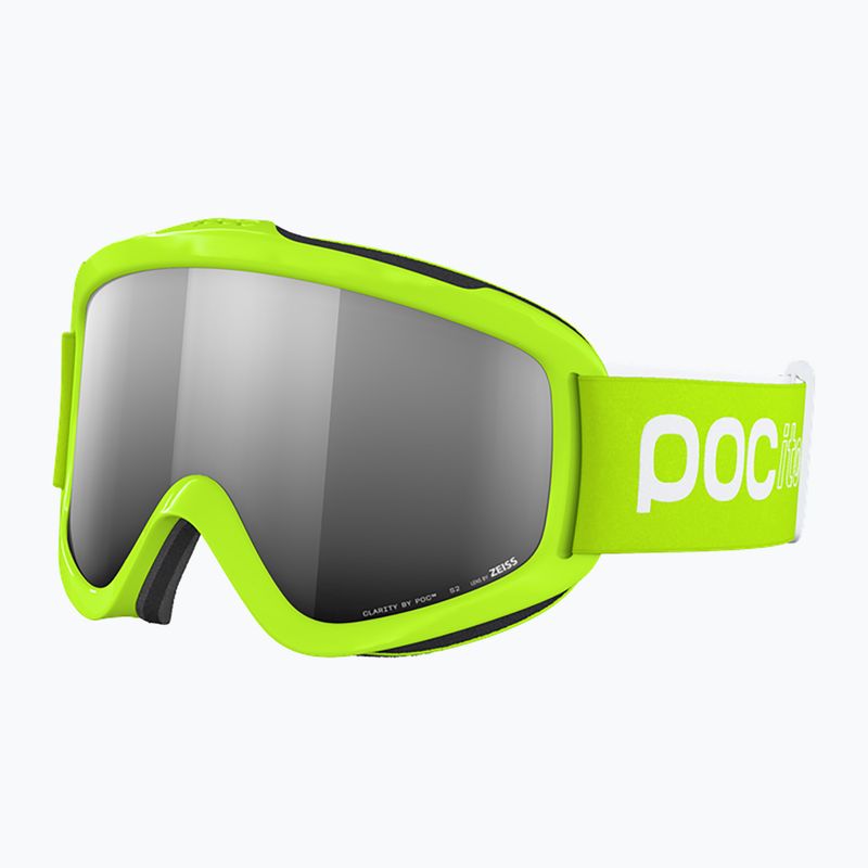 Ochelari de schi pentru copii  POC POCito Iris fluorescent yellow/green/partly sunny silver 2