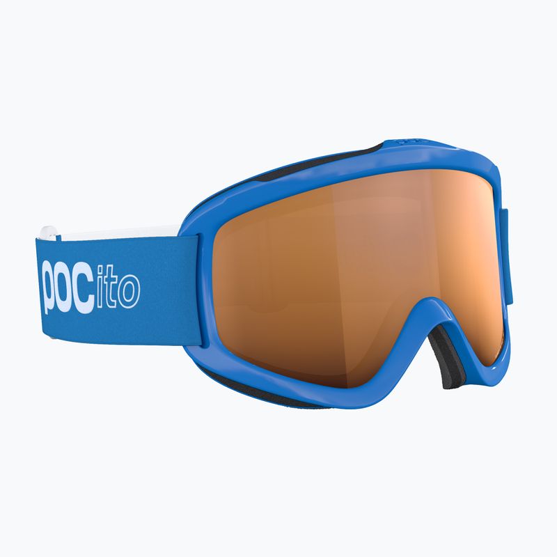 Ochelari de schi pentru copii POC POCito Iris fluorescent blue/partly sunny light orange