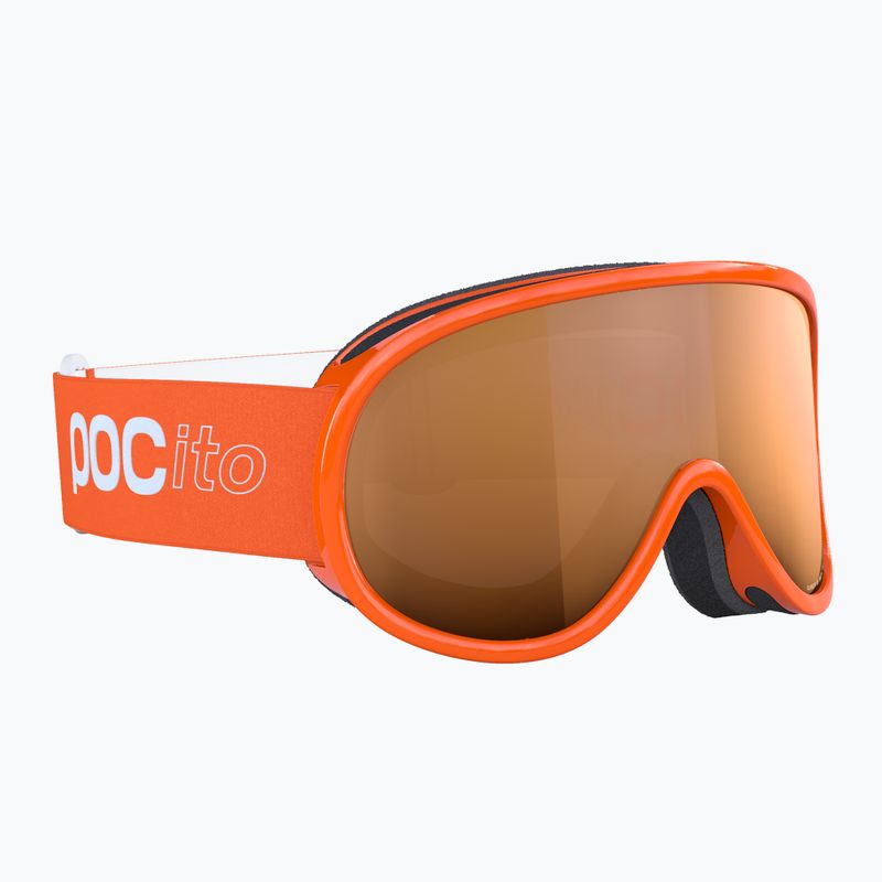 Ochelari de schi pentru copii POC POCito Retina Jr S2 fluorescent orange/partly sunny light orange