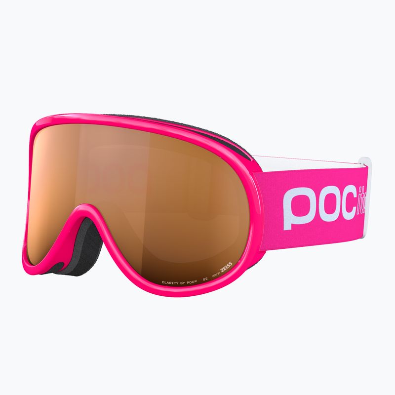 Ochelari de schi pentru copii POC POCito Retina Jr S2 fluorescent pink/partly sunny light orange 2