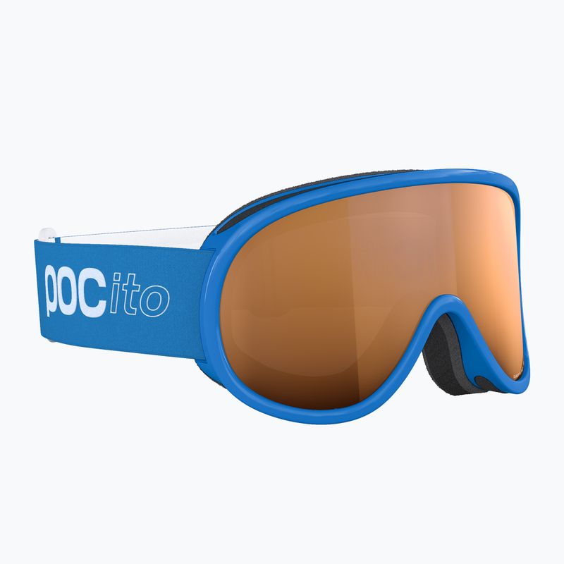 Ochelari de schi pentru copii POC POCito Retina Jr S2 fluorescent blue/partly sunny light orange