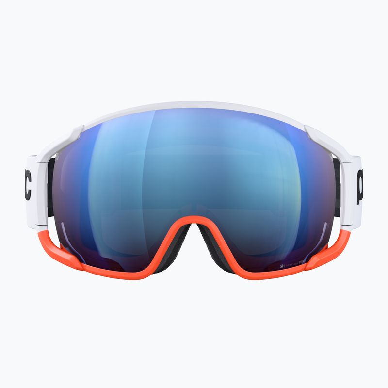 Ochelari de schi POC Zonula Race hydrogen white/zink orange/partly blue 2