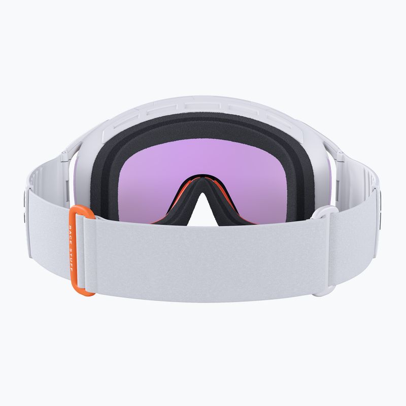 Ochelari de schi POC Zonula Race hydrogen white/zink orange/partly blue 4