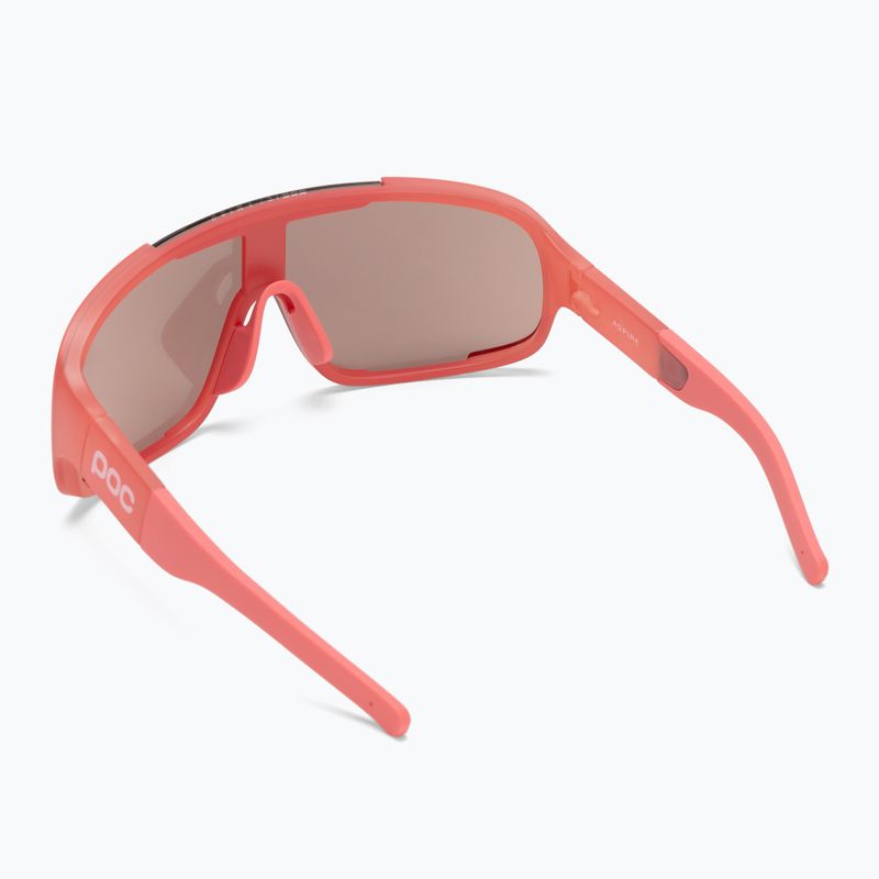 Ochelari de protecție pentru bicicletă POC Aspire ammolite coral translucent/clarity trail silver 2