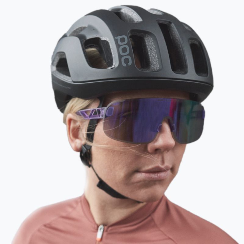 Ochelari de protecție pentru bicicletă POC Elicit purple quartz translucent/clarity road silver 7