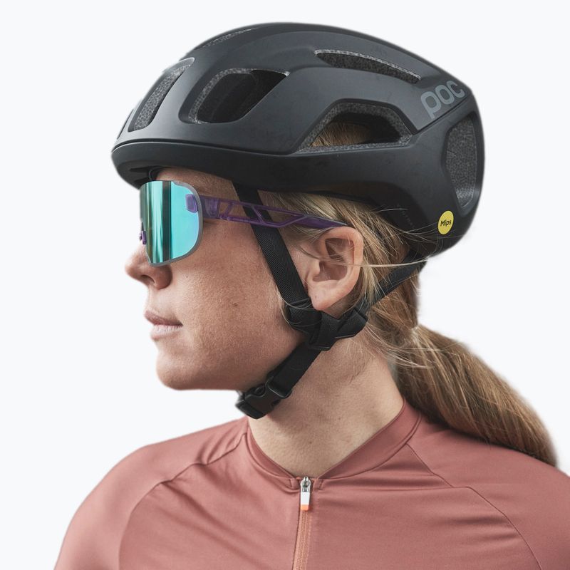 Ochelari de protecție pentru bicicletă POC Elicit purple quartz translucent/clarity road silver 9
