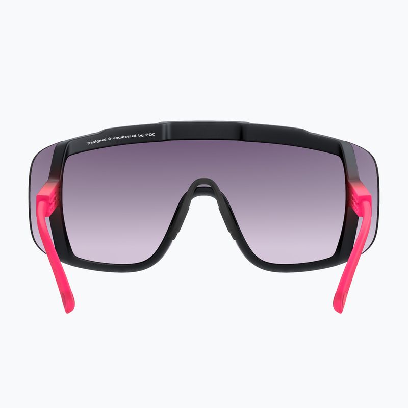 Ochelari de protecție pentru bicicletă POC Devour fluo pink/uranium black translucent/clarity road gold 8