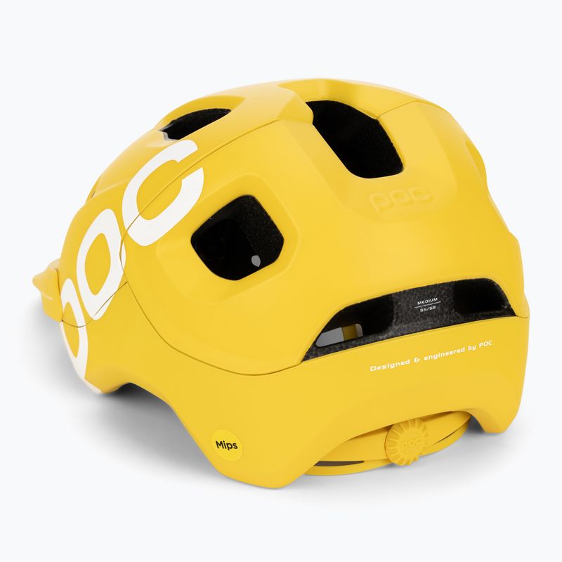 Cască de bicicletă POC Axion Race MIPS aventurine yellow matt 4