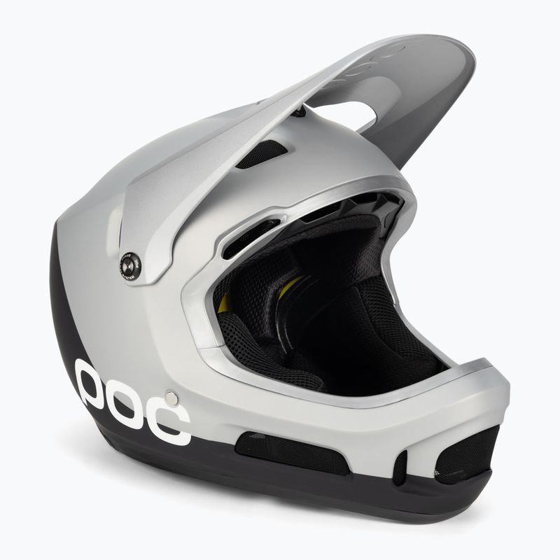 Cască de bicicletă POC Coron Air MIPS argentite silver/uranium black matt