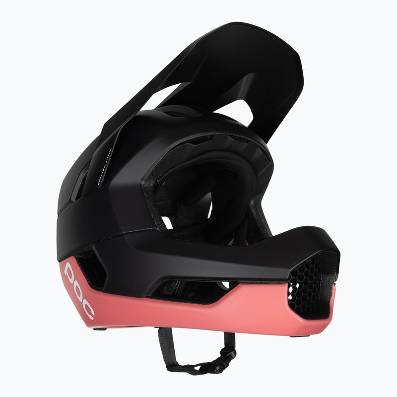 Cască de bicicletă POC Otocon negru uraniu/coral amolitic mat