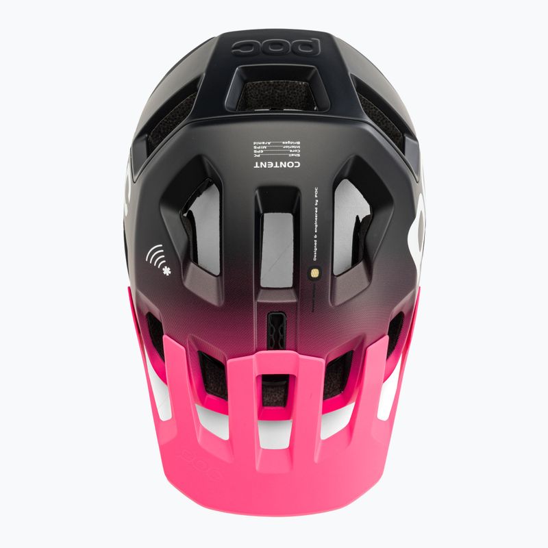 POC Kortal Race MIPS cască de bicicletă POC Kortal Race MIPS roz fluorescent/ negru uraniu mat 6
