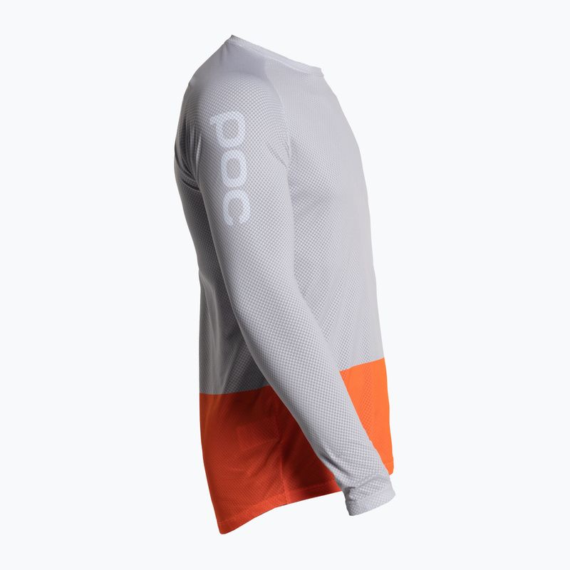 Bărbați de ciclism cu mânecă lungă POC MTB Pure granite grey/zink orange 5