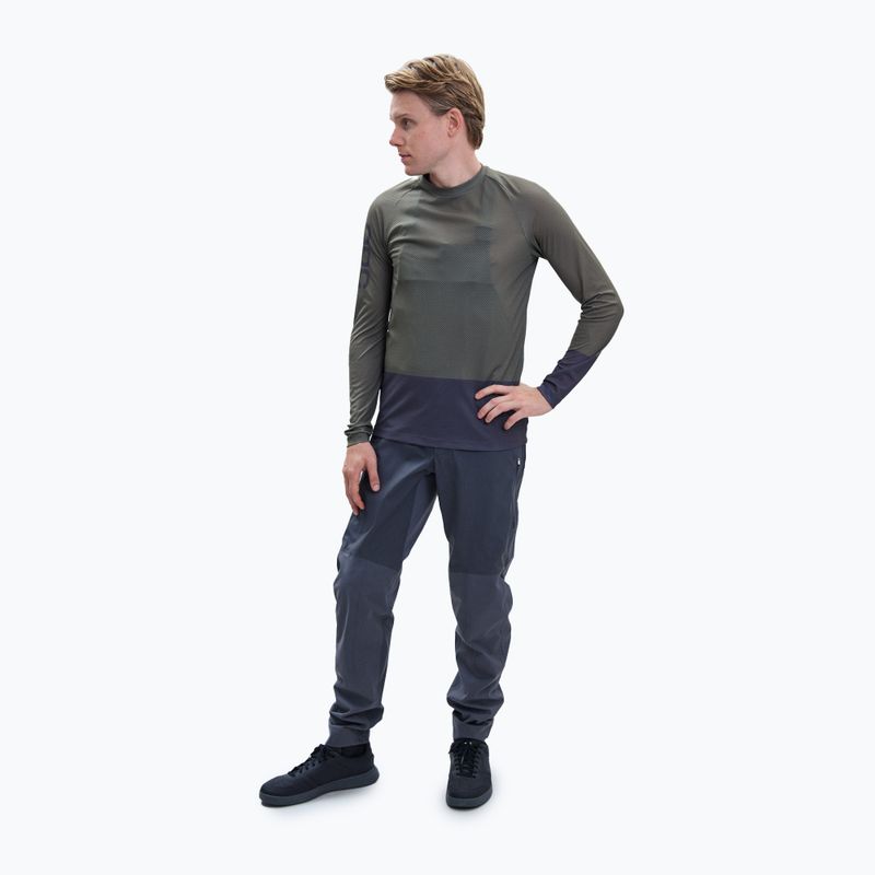 Longsleeve de ciclism pentru bărbați POC MTB Pure epidote green/sylvanite grey 2