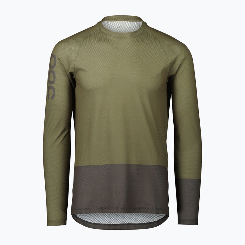 Longsleeve de ciclism pentru bărbați POC MTB Pure epidote green/sylvanite grey 5