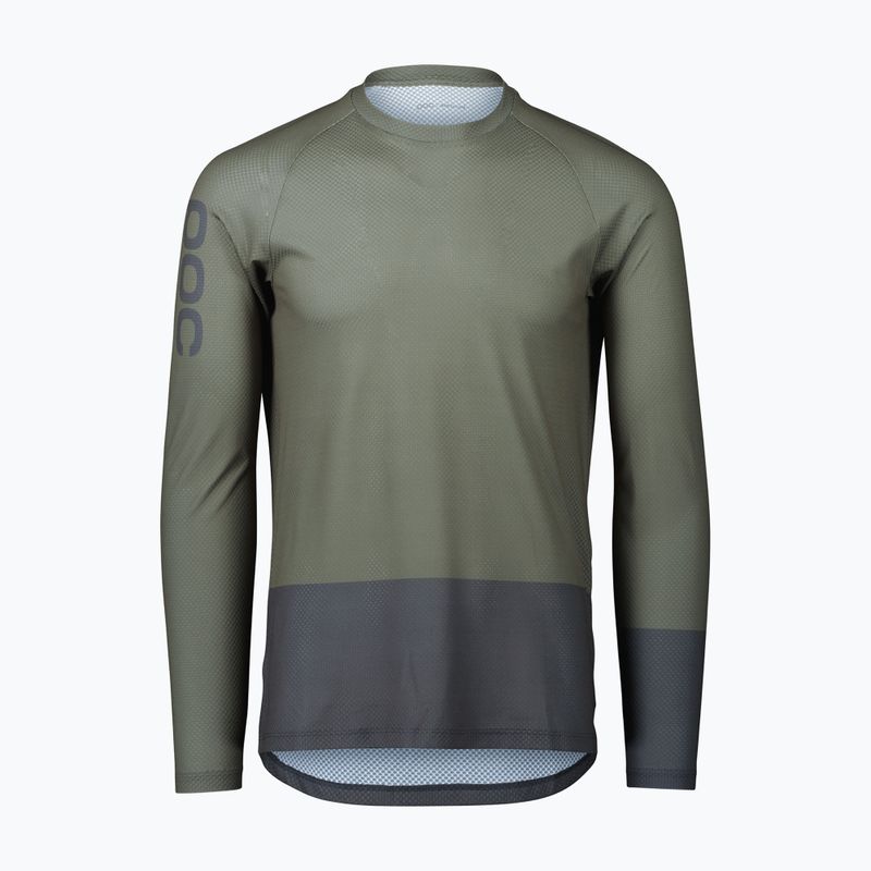 Longsleeve de ciclism pentru bărbați POC MTB Pure epidote green/sylvanite grey 8