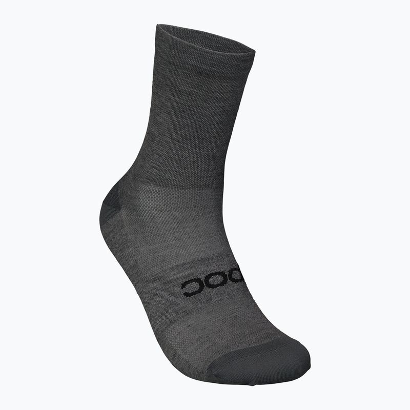 Șosete de ciclism POC Zephyr Merino Mid sylvanite grey melange