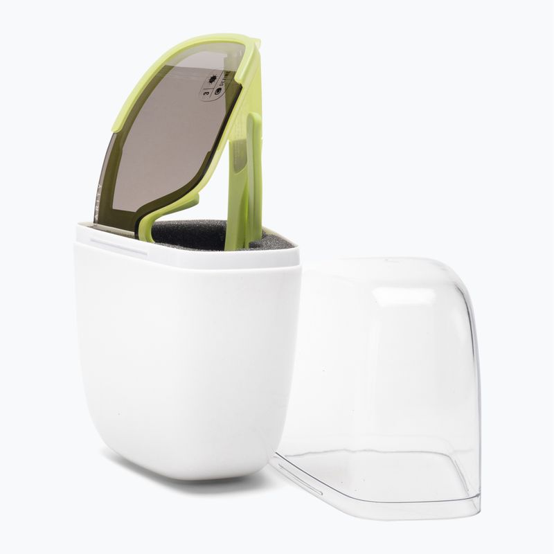 Ochelari de protecție pentru bicicletă POC Aspire lemon calcite translucent/clarity define silver 6
