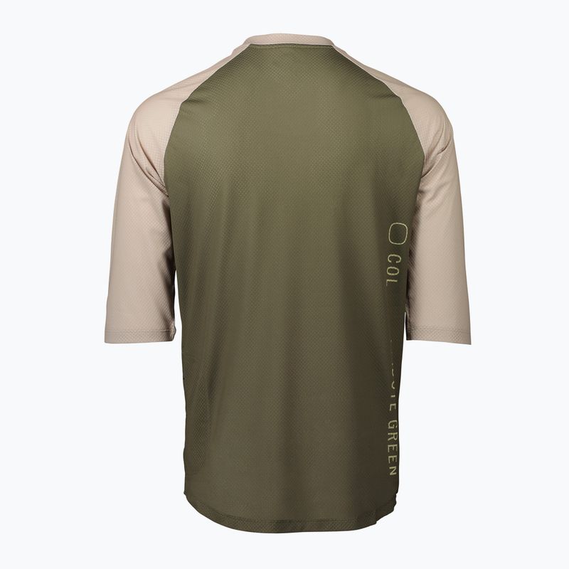 Tricoul de ciclism pentru bărbați POC MTB Pure 3/4 epidote green/light sandstone beige 2