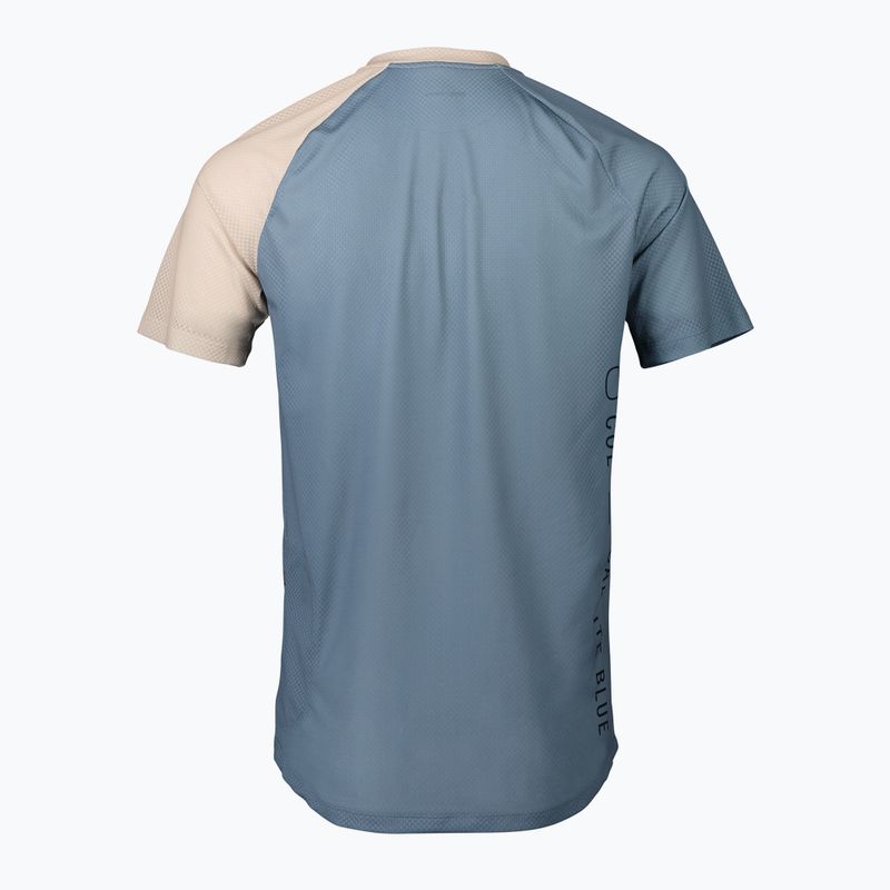 Tricou de ciclism pentru bărbați POC MTB Pure calcite blue/light sandstone beige 2