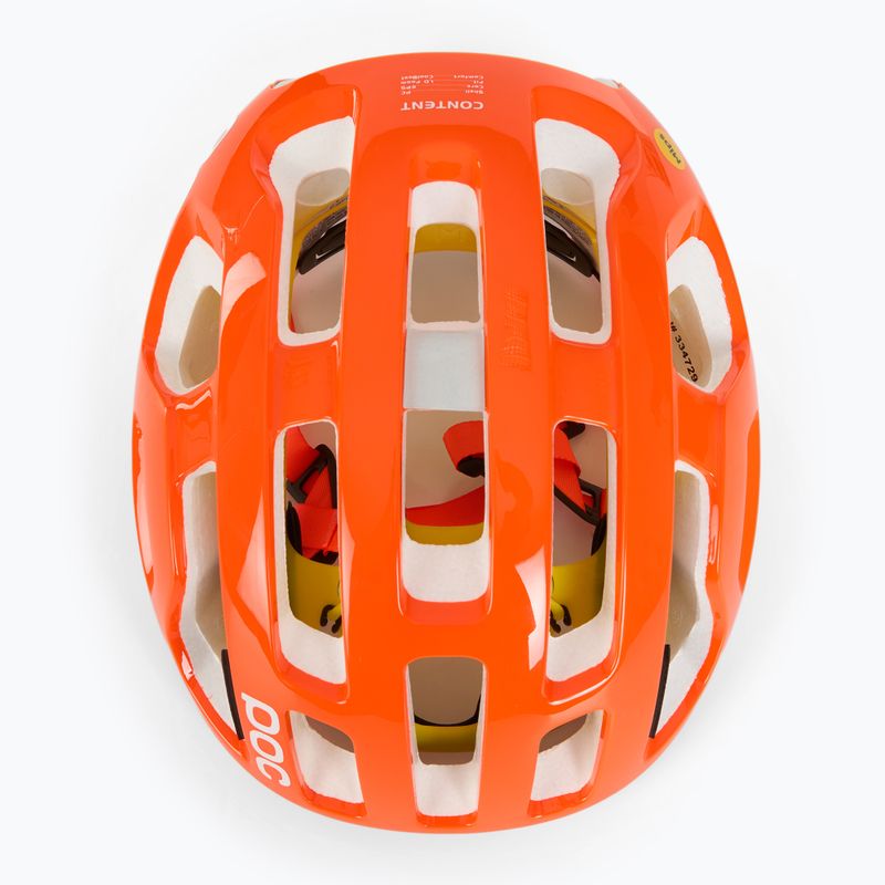 Cască de bicicletă POC Octal MIPS fluorescent orange avip 6