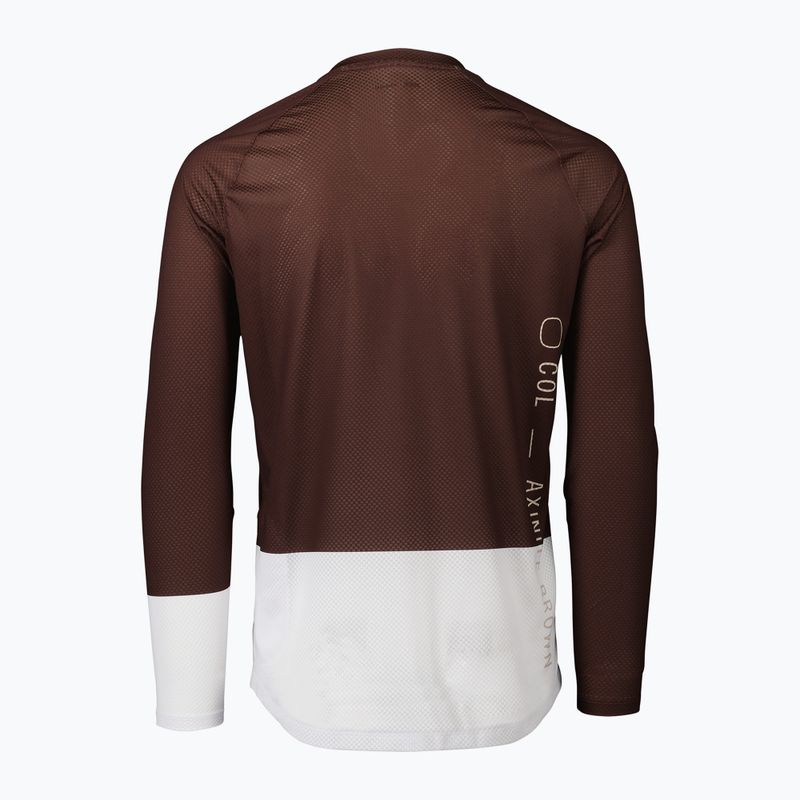 Longsleeve de ciclism pentru bărbați POC MTB Pure axinite brown/hydrogen white 2