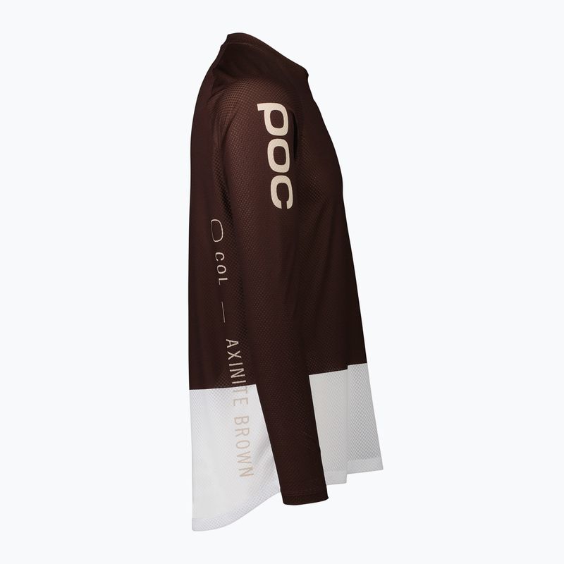 Longsleeve de ciclism pentru bărbați POC MTB Pure axinite brown/hydrogen white 3